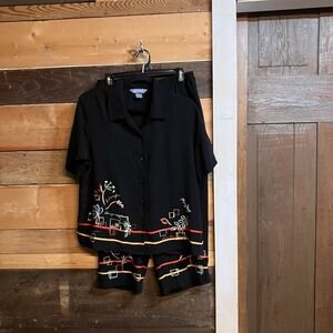 Vintage 90s/Y2K Koret 2 Piece Outfit Top And Pants